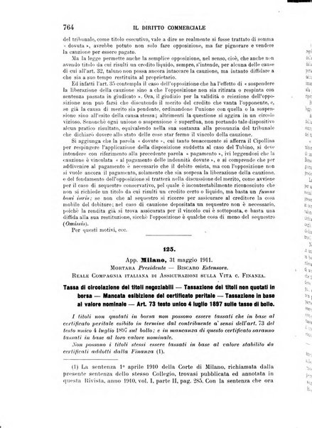 Il diritto commerciale rivista periodica e critica di giurisprudenza e legislazione