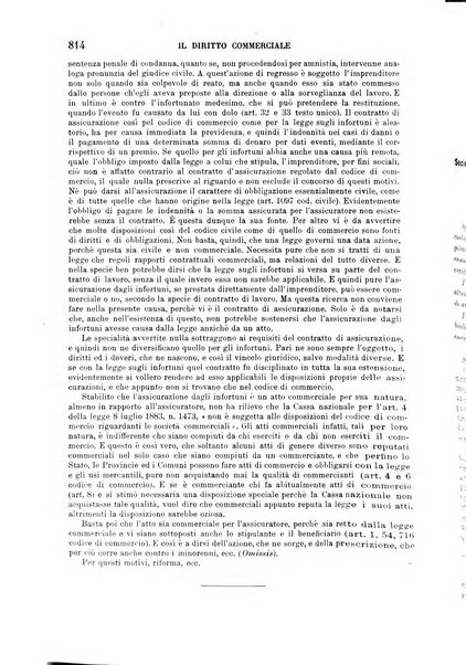 Il diritto commerciale rivista periodica e critica di giurisprudenza e legislazione