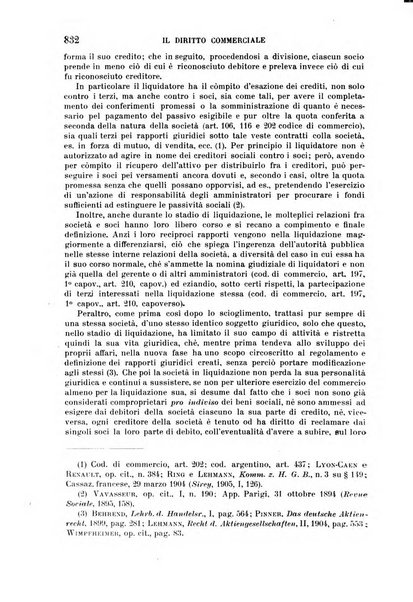 Il diritto commerciale rivista periodica e critica di giurisprudenza e legislazione