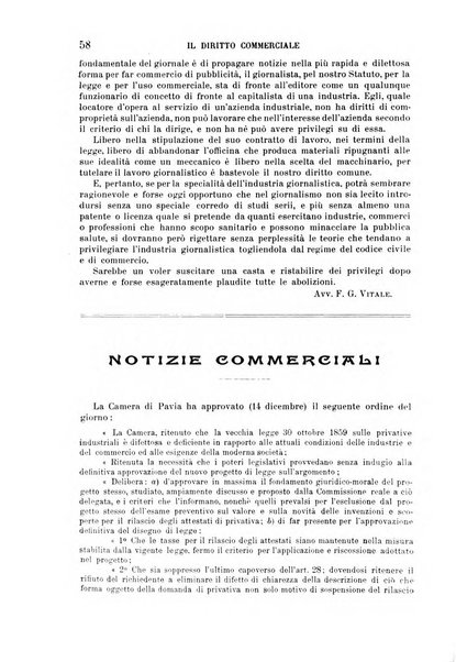 Il diritto commerciale rivista periodica e critica di giurisprudenza e legislazione