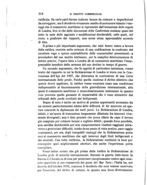 Il diritto commerciale rivista periodica e critica di giurisprudenza e legislazione