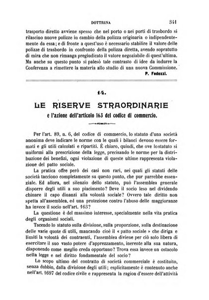 Il diritto commerciale rivista periodica e critica di giurisprudenza e legislazione