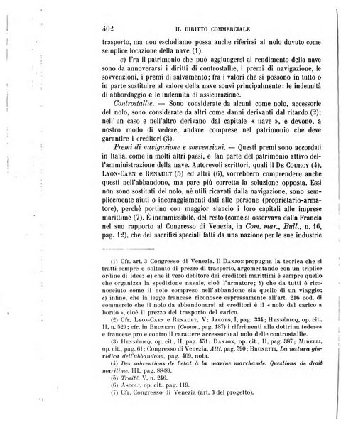 Il diritto commerciale rivista periodica e critica di giurisprudenza e legislazione