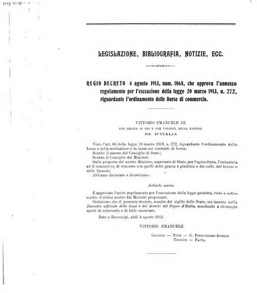 Il diritto commerciale rivista periodica e critica di giurisprudenza e legislazione