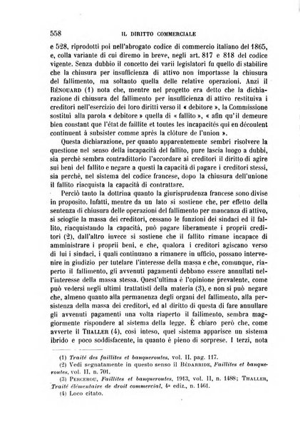 Il diritto commerciale rivista periodica e critica di giurisprudenza e legislazione