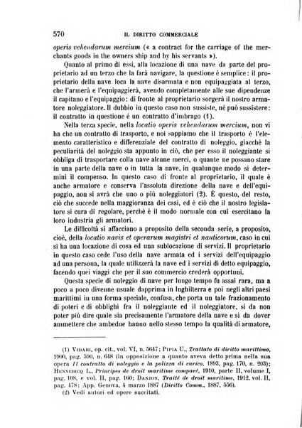 Il diritto commerciale rivista periodica e critica di giurisprudenza e legislazione