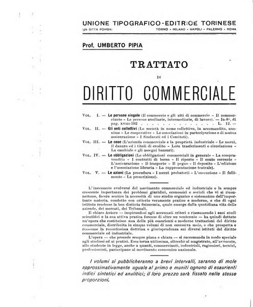 Il diritto commerciale rivista periodica e critica di giurisprudenza e legislazione