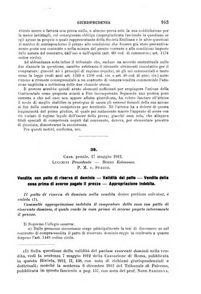 Il diritto commerciale rivista periodica e critica di giurisprudenza e legislazione