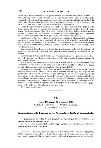 Il diritto commerciale rivista periodica e critica di giurisprudenza e legislazione