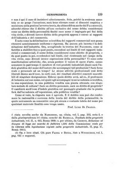 Il diritto commerciale rivista periodica e critica di giurisprudenza e legislazione