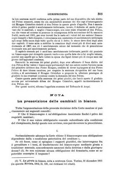 Il diritto commerciale rivista periodica e critica di giurisprudenza e legislazione