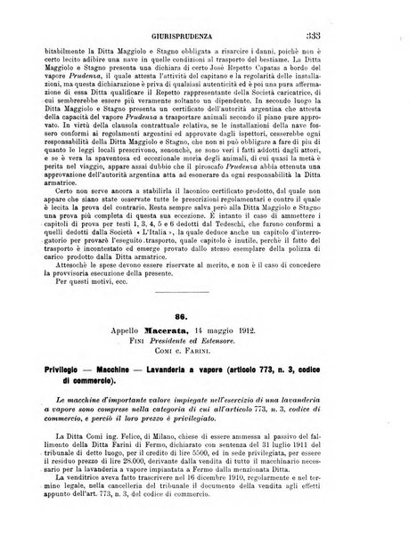 Il diritto commerciale rivista periodica e critica di giurisprudenza e legislazione