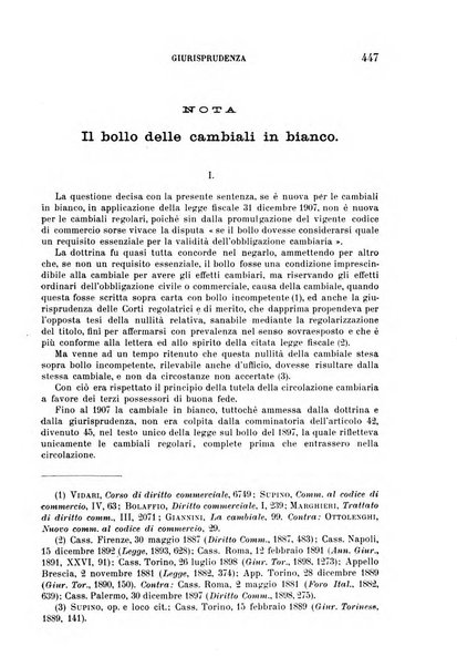 Il diritto commerciale rivista periodica e critica di giurisprudenza e legislazione