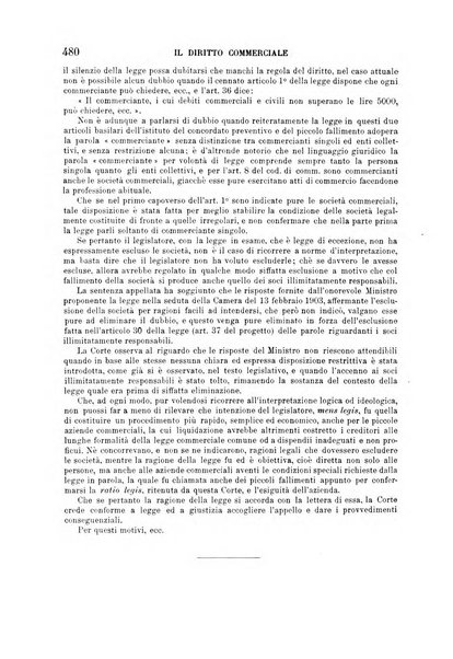 Il diritto commerciale rivista periodica e critica di giurisprudenza e legislazione