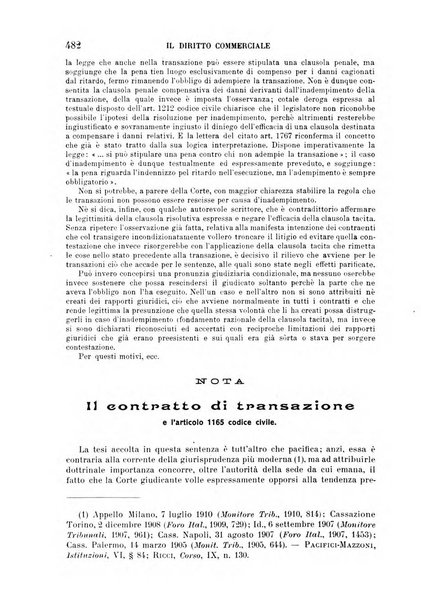 Il diritto commerciale rivista periodica e critica di giurisprudenza e legislazione