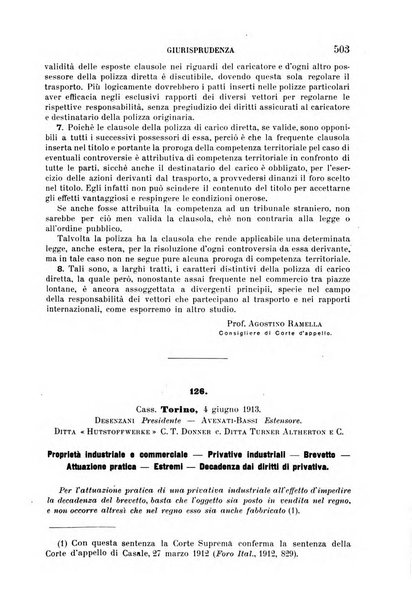 Il diritto commerciale rivista periodica e critica di giurisprudenza e legislazione