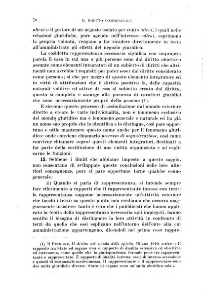 Il diritto commerciale rivista periodica e critica di giurisprudenza e legislazione