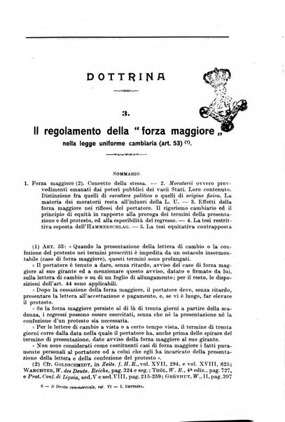 Il diritto commerciale rivista periodica e critica di giurisprudenza e legislazione