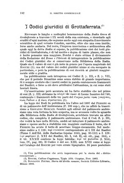 Il diritto commerciale rivista periodica e critica di giurisprudenza e legislazione