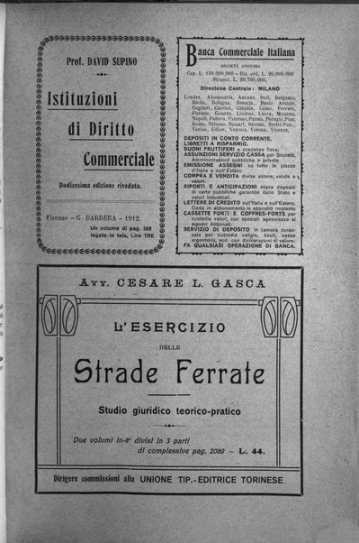 Il diritto commerciale rivista periodica e critica di giurisprudenza e legislazione