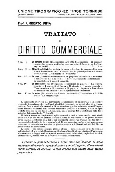 Il diritto commerciale rivista periodica e critica di giurisprudenza e legislazione