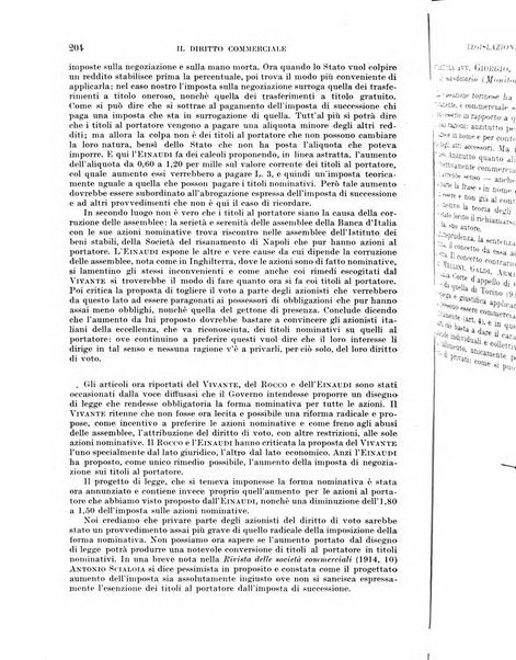 Il diritto commerciale rivista periodica e critica di giurisprudenza e legislazione