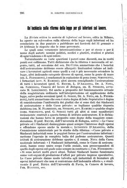 Il diritto commerciale rivista periodica e critica di giurisprudenza e legislazione