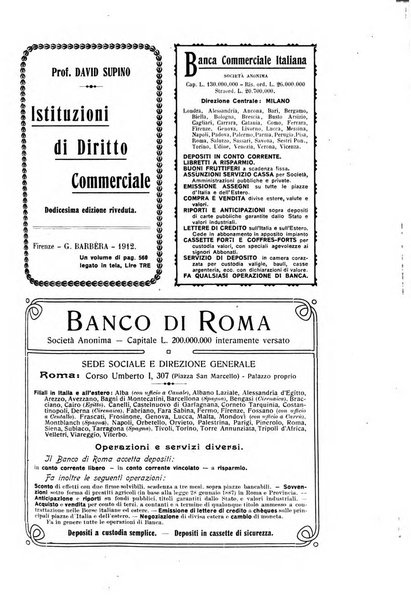 Il diritto commerciale rivista periodica e critica di giurisprudenza e legislazione