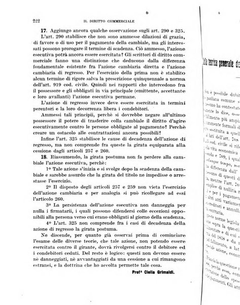 Il diritto commerciale rivista periodica e critica di giurisprudenza e legislazione