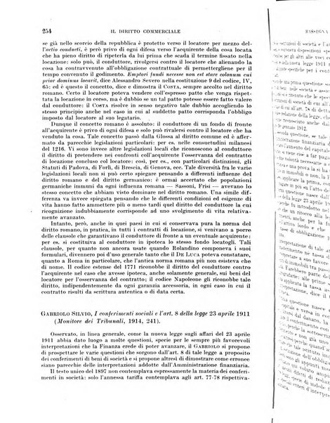 Il diritto commerciale rivista periodica e critica di giurisprudenza e legislazione