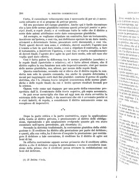 Il diritto commerciale rivista periodica e critica di giurisprudenza e legislazione