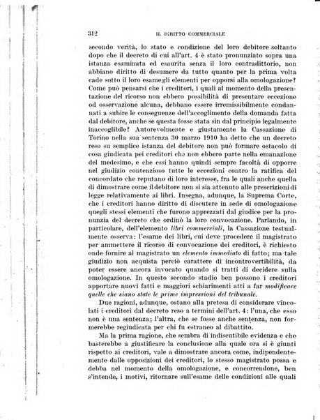 Il diritto commerciale rivista periodica e critica di giurisprudenza e legislazione