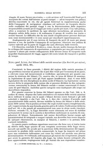 Il diritto commerciale rivista periodica e critica di giurisprudenza e legislazione