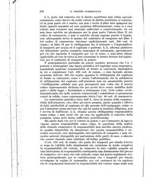 Il diritto commerciale rivista periodica e critica di giurisprudenza e legislazione