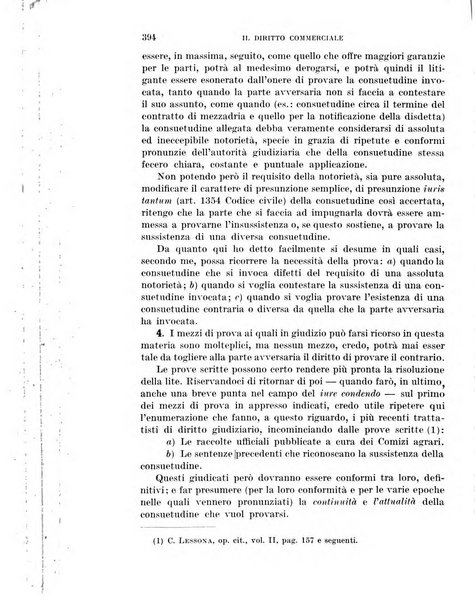 Il diritto commerciale rivista periodica e critica di giurisprudenza e legislazione