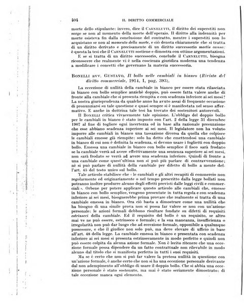 Il diritto commerciale rivista periodica e critica di giurisprudenza e legislazione