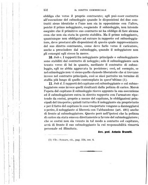 Il diritto commerciale rivista periodica e critica di giurisprudenza e legislazione