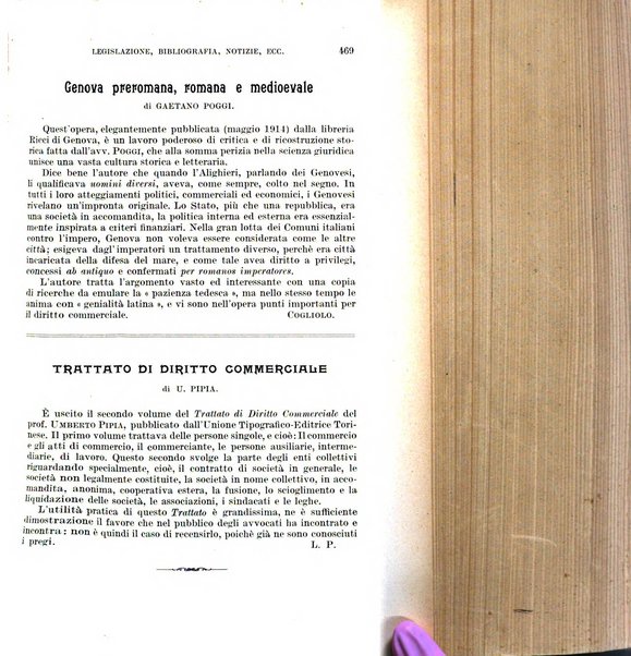 Il diritto commerciale rivista periodica e critica di giurisprudenza e legislazione