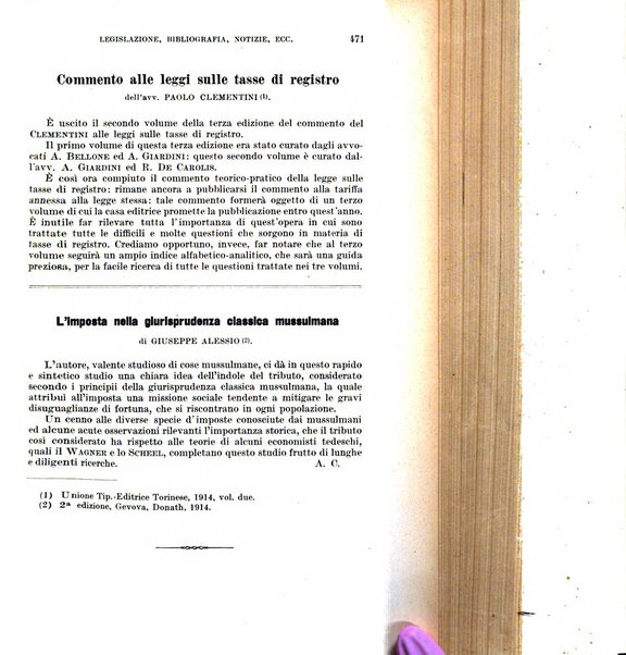 Il diritto commerciale rivista periodica e critica di giurisprudenza e legislazione