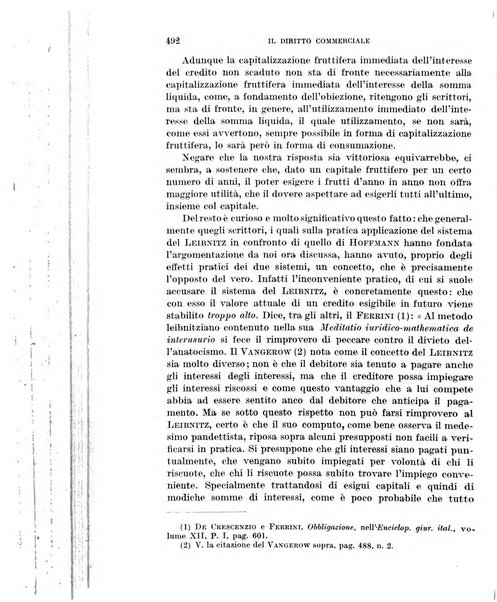 Il diritto commerciale rivista periodica e critica di giurisprudenza e legislazione