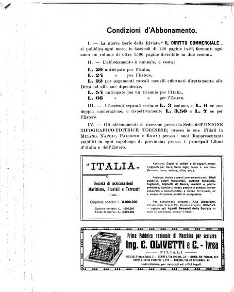 Il diritto commerciale rivista periodica e critica di giurisprudenza e legislazione