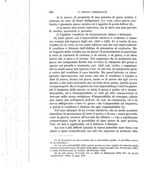 Il diritto commerciale rivista periodica e critica di giurisprudenza e legislazione