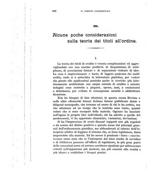 Il diritto commerciale rivista periodica e critica di giurisprudenza e legislazione