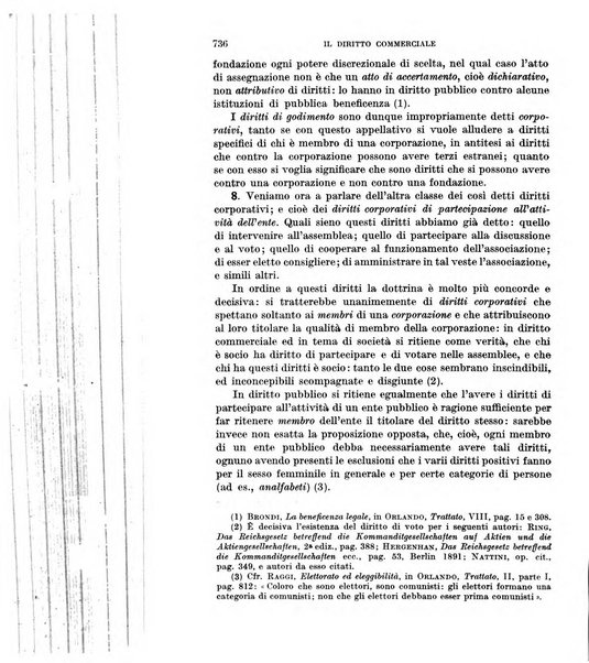 Il diritto commerciale rivista periodica e critica di giurisprudenza e legislazione