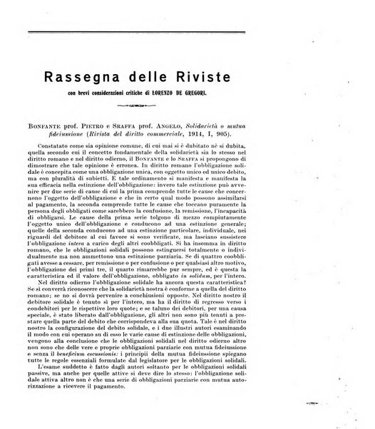 Il diritto commerciale rivista periodica e critica di giurisprudenza e legislazione