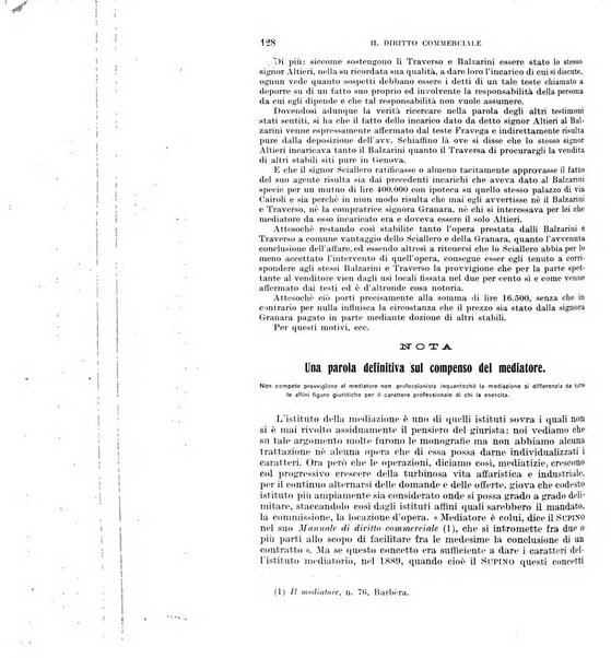 Il diritto commerciale rivista periodica e critica di giurisprudenza e legislazione