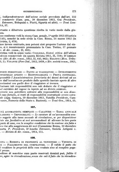 Il diritto commerciale rivista periodica e critica di giurisprudenza e legislazione