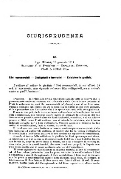 Il diritto commerciale rivista periodica e critica di giurisprudenza e legislazione