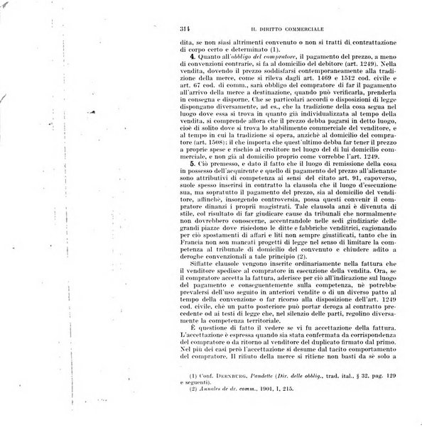 Il diritto commerciale rivista periodica e critica di giurisprudenza e legislazione