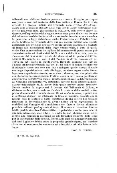 Il diritto commerciale rivista periodica e critica di giurisprudenza e legislazione